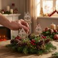 Dekostecker Weihnachten Holzhäuser Rustikal Gemütlich 4,5x5cm 12er-Set | Floristik21.de