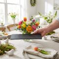 Natürliche Schieferplatte rechteckig Steintablett Schwarz 30×12,5cm 4 St | Floristik21.de