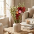 Trockenblumenstrauß Strauß Wiesenblumen Rot H50cm 150g | Floristik21.de