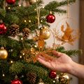 Dekoring für Weihnachten, Rentier im Ring, Weihnachtsmann mit Geschenk, Metalldeko Edelrost Ø18cm 2er-Set | Floristik21.de