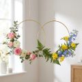 Deko Ring zum Hängen Gold Ø35cm 4St | Floristik21.de