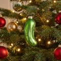 Christbaumschmuck Weihnachten Weihnachtsgurke Glas 10cm | Floristik21.de