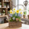 Pflanzkasten Holz Herz Deko Rost H41cm/39cm 2er-Set | Floristik21.de