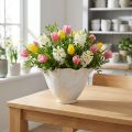 Blumentopf Keramik Übertopf Blumenkelch Pflanztopf Weiß Ø19cm | Floristik21.de