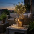LED Lichterkette Drahtlichterkette Timer wetterfest warmweiß 180cm | Floristik21.de