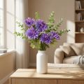 Dahlien künstlich in Lavendel mit 5 Blüten 105cm | Floristik21.de