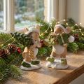 Handbemalte Weihnachtsdeko Mäuse Set aus Polyresin – Niedliche Figuren mit Baum und Geschenken | Floristik21.de