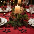 Streudeko Weihnachten Sterne Schwarz Glitter Ø4cm 120 St | Floristik21.de