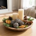 Amberbaum Zapfen Natur weiß gewaschen 250g | Floristik21.de