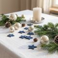 Streudeko Weihnachten, Streudeko Sterne, Blau Ø4/5cm 40 St | Floristik21.de