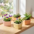 Herz Keramik Deko Schale Glänzend Orange Gelb 11×10×6cm - Set 6 Stk | Floristik21.de