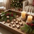 Streudeko Weihnachten Sterne geflammt Holzsterne Ø4cm 24 St | Floristik21.de