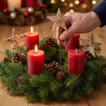 Dekosterne zum Stecken Baumrinde Deko Sterne Advent 22cm 24 St | Floristik21.de