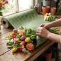 Blumenseide 75cm Karo Grün 8kg | Floristik21.de