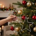 Deko Sterne Silber Christbaumschmuck Glitter 18cm 8 Stück Weihnachtsbaum Deko | Floristik21.de