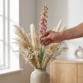 Trockenblume (künstlich) Rittersporn Delphinium Rosa, Deko Blumen Vase 64cm 25g | Floristik21.de