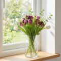 Schachbrettblumen Fritillaria künstlich Lila 29cm 6 St | Floristik21.de