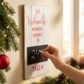 Dekoschild zum Hängen Weihnachtsmann Holzdeko Tafel 30×60cm | Floristik21.de