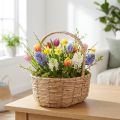 Korb mit Henkel Pflanzkorb Präsentkorb künstlich 31×23×36cm | Floristik21.de