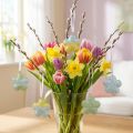 Blume zum Hängen Metall Ø4cm Dekohänger Osterdeko Frühlingsdeko 12 St | Floristik21.de