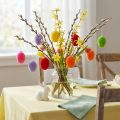 Deko-Eier beflockt bunt 4cm 18 St | Floristik21.de