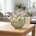 Deko Vase Schiffchen Keramikvase Hellgrün 23×8,5×11cm für Floristen | Floristik21.de