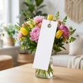Weiße Hängeetiketten 18x60mm mit Metalldraht, Wetterfest, Ideal für Floristik und Geschenkbeschriftung, 250 Stück | Floristik21.de