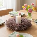 Trockenblumenkranz Strandflieder Lavendel Natur Ø30cm | Floristik21.de