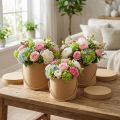 Geschenkbox rund Blumenbox Beige Ø12,5/14,5/16,5cm 3er-Set | Floristik21.de