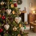 Holzherz Christbaumschmuck 4,5cm 36 St | Floristik21.de
