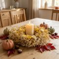 Deko Kranz Haferkranz Naturkranz Strohblumen Gelb Ø29cm | Floristik21.de