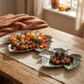 Metall Deko Herbstblätter Dekoschale Ø33/40cm 2er-Set | Floristik21.de