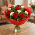 Manschettenpapier Blumenseide Seidenpapier Rot 37,5cm 100m | Floristik21.de