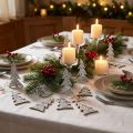 Glitzernder Tannenbaum zum Streuen 4cm 48 St | Floristik21.de