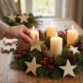 Streudeko Weihnachten Sterne Natur Holzsterne Ø5,5cm 12 St | Floristik21.de