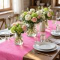 Dekovlies Tischband Deko Vlies Tischläufer Rosa 23cm 25m | Floristik21.de