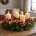 Mini Weihnachtskugeln am Draht Glas Rot Orange 2,5cm 140St | Floristik21.de