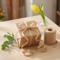 Kräuselband Baumwolle Beige 10mm x 100m für Dekoration und Verpackung | Floristik21.de