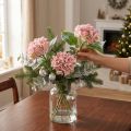 Hortensie Rosa beschneit 33cm 4 St | Floristik21.de