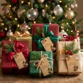 Geschenkanhänger Merry Christmas Papier Naturbraun 8,5×5,5cm 20 St | Floristik21.de