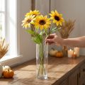 Künstliche Sonnenblumen Deko Blumen Gelb 79cm 3St | Floristik21.de