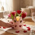 Dekokrone, Metallwindlicht, Übertopf für Valentinstag, Metalldeko mit Herz | Floristik21.de