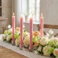 Stabkerzen durchgefärbt Rosa 34mm x 300mm 4 St | Floristik21.de