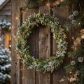 Weihnachtskranz Trockenkranz Eiche Kardendistel Ø45cm | Floristik21.de