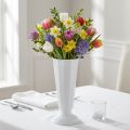 Einstellvase „Szwed" Weiß Ø13cm - 20cm, 1St | Floristik21.de