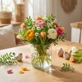 Glasvase Blumenvase Dekovase Farblos Ø9cm H10cm für Floristen | Floristik21.de