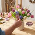 Echte Perlhuhnfedern Federn Rosa mit Punkten 4-12cm 100 St | Floristik21.de