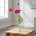 Künstliche Mohnblumen Deko Seidenblumen Pink 70cm | Floristik21.de