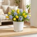 Blumentopf aus Glas Weiß Ø10cm H8,5cm | Floristik21.de