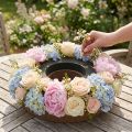 OASIS® Renewal® Floral Foam Biolit® Steckschaumring mit Boden, 38 cm, braun, 2 Stück | Floristik21.de